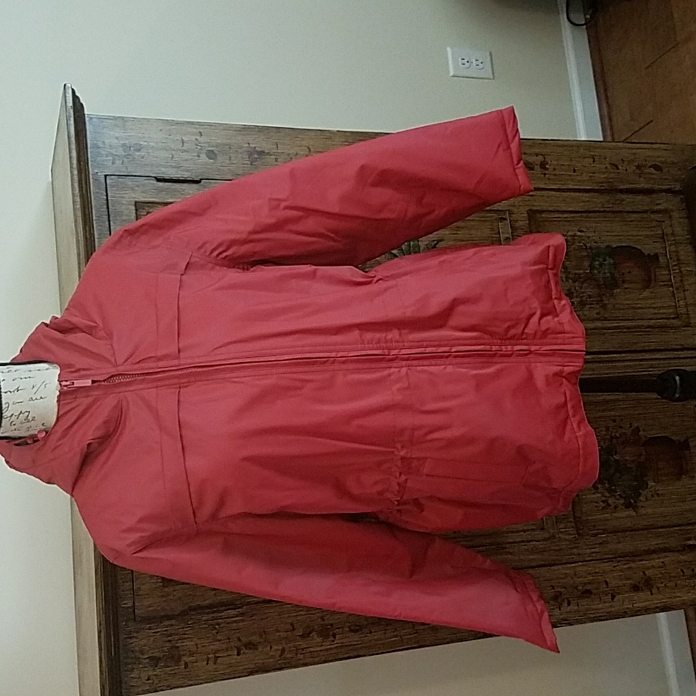 Red Hooded Raincoat (NWOT)